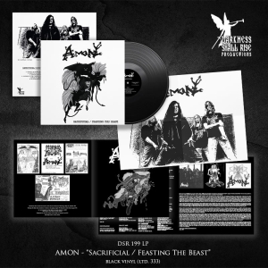 AMON Sacrificial/Feasting The Beast LP (BLACK)
