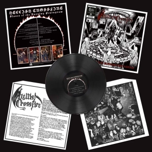 HELLISH CROSSFIRE Slaves of the Burning Pentagram LP (BLACK)